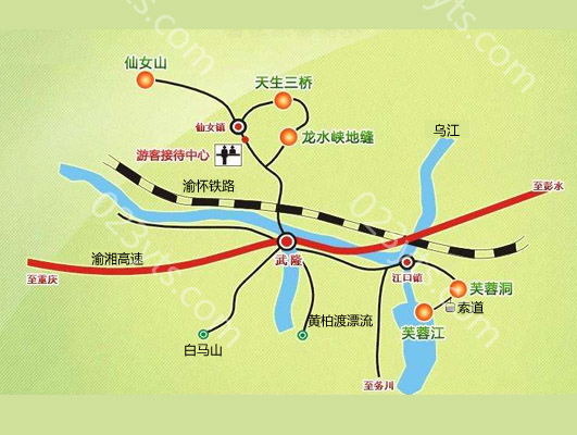 武隆旅游地圖